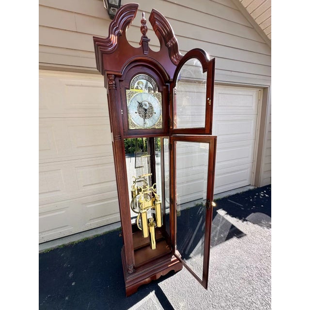 Bring the classic sound of chimes and a stately focal point to your home with this beautiful grandfather clock. Model:...