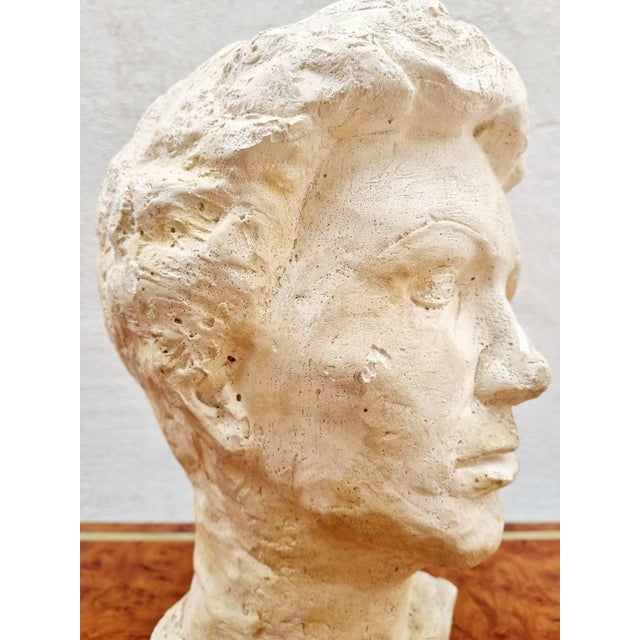 Sculptured Plaster Female Modelled Head, Italy, 1950s For Sale - Image 3 of 13