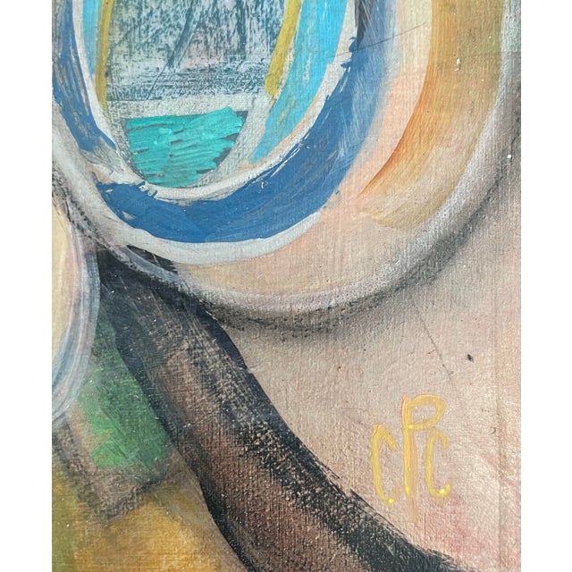 2020s Set of 2 Original Abstract Paintings, Acrylic and Ink on Wood Panels. For Sale - Image 5 of 12