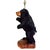 Late 20th Century Rare Rustic Carved Wooden Standing Bear Lamp With Intricate Details For Sale - Image 4 of 15