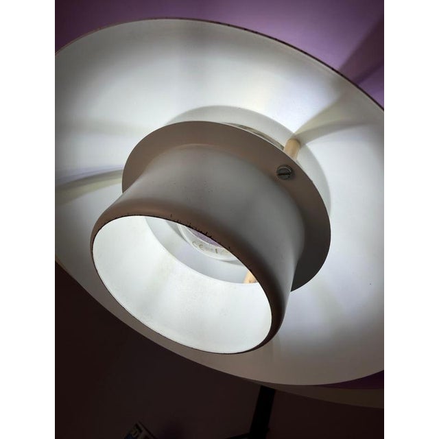 White and Purple Louvered Lamp by Formlight, 1970s, Metal For Sale - Image 10 of 11