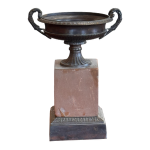Early 20th Century Bronze and Marble Tazza