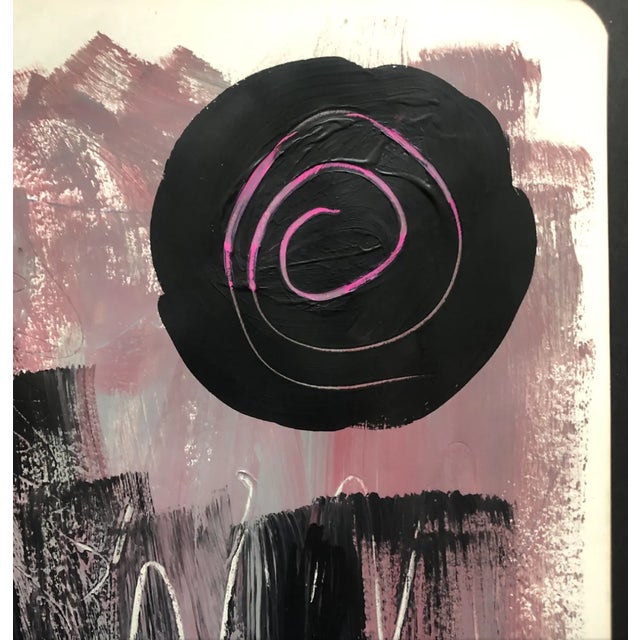 1980s Abstract Expressionist Painting For Sale - Image 4 of 5