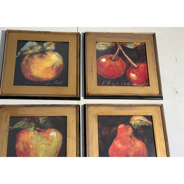 1980s Set of 4 Vintage Chromolithographs in Gold Frames For Sale - Image 5 of 12