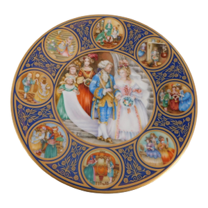 1940s Porcelaine Franklin Plate
