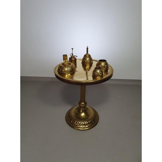 Art Nouveau Brass Smoke Table For Sale - Image 17 of 17