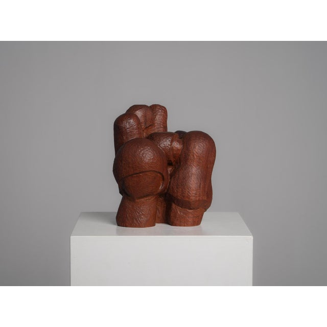 Abstract Carved Wood Sculpture, 1980s, Wood For Sale - Image 3 of 9