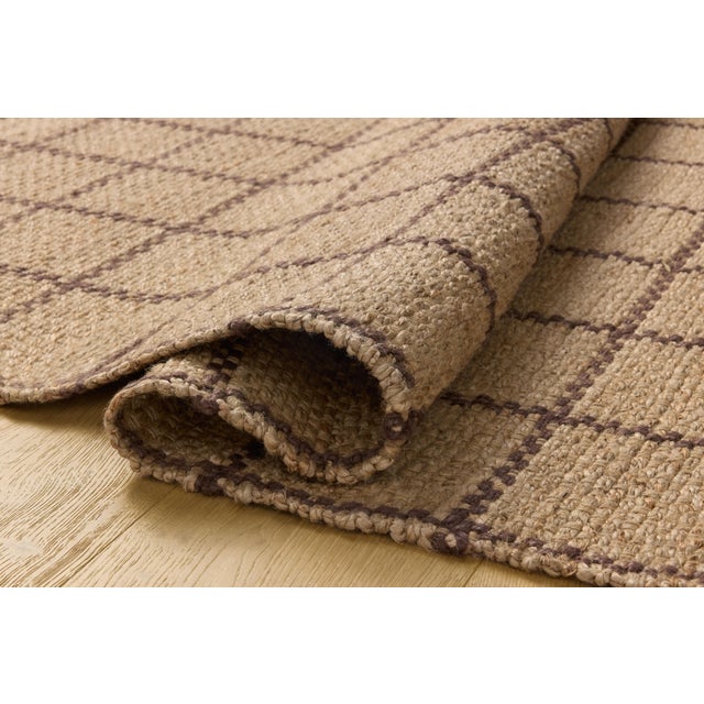 Contemporary Chris Loves Julia x Loloi Fletcher Natural / Brown 2'-3" x 3'-9" Runner Rug For Sale - Image 3 of 5