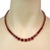 Estate 47.50ct Diamond Ruby 14k YellowGold Graduated Collar Necklace For Sale - Image 4 of 4