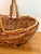 Vintage Bamboo Gathering Basket For Sale - Image 4 of 8