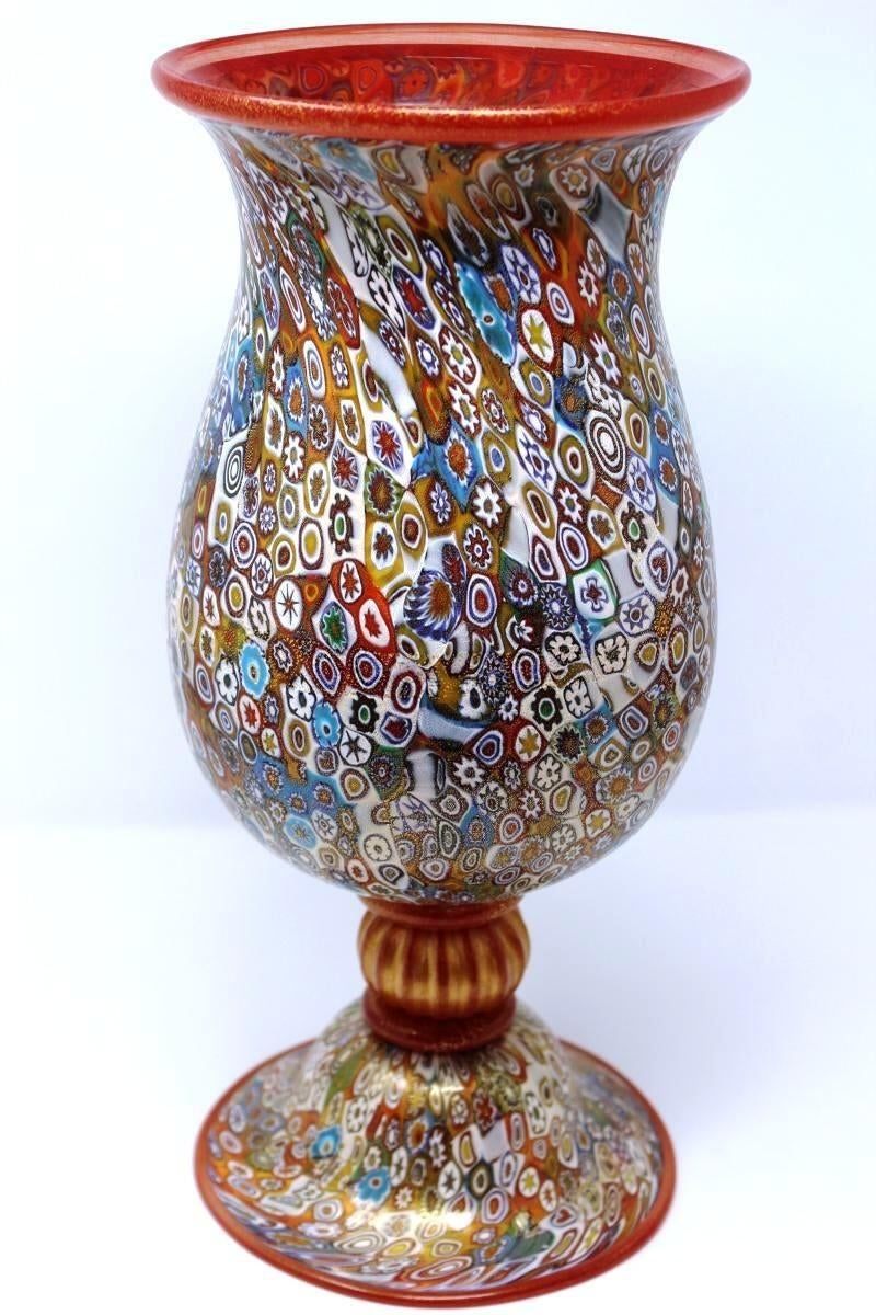 Gambaro & Poggi - Murrine Murano Vase by Gambaro | Chairish