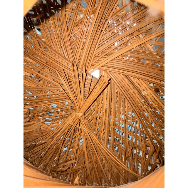 1970s Natural Rattan Peacock Chair For Sale - Image 4 of 8