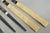 Gold Vintage Japanese Oriental Chopsticks W/ 2 Custom Silk Gold Sleeves - 6 Pc Set For Sale - Image 8 of 10