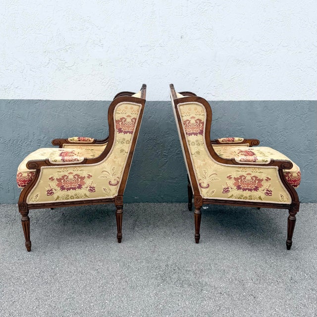 Wood French Provincial Roped Lounge Chairs by Taylor King - A Pair For Sale - Image 7 of 9