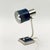 Blue and Chrome Desk Lamp with Slotted Shade, Italy, 1970s For Sale - Image 16 of 16