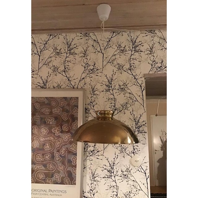 Gold Mid-Century Ceiling Lamp attributed to Bergboms, 1960s For Sale - Image 8 of 11