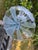 Sky Blue Large Vintage Three Graces Art Deco German Walther & Sohne Blue Frosted Glass Comport For Sale - Image 8 of 12
