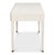 Not Yet Made - Made To Order Art Deco Shagreen Writing Desk in White with Brass Ring Pulls For Sale - Image 5 of 12