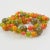 Bakelite and Lucite Necklace Extra Long Shape Orange Green and Glitter Beads For Sale In Atlanta - Image 6 of 12