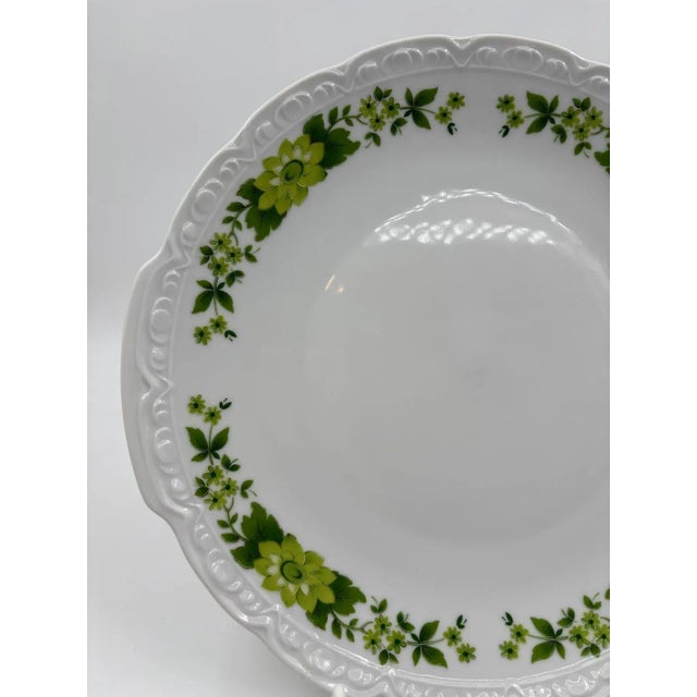 Vintage Green Floral Place Settings with Teapot and Teapot Warmer from Mitterteich Porcelain, 1980s, Set of 15 For Sale - Image 13 of 18