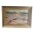 1960s André Even Signed Breton Coastal Landscape Wax Pastel, Framed For Sale