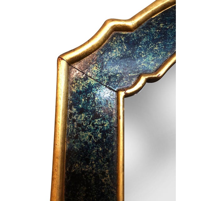Art Deco Isabel O'Neil Studio American Art Deco Miniature Painted Mirror For Sale - Image 3 of 8