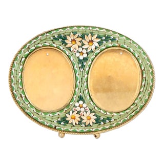 Italian Micromosaic Double Picture Frame For Sale