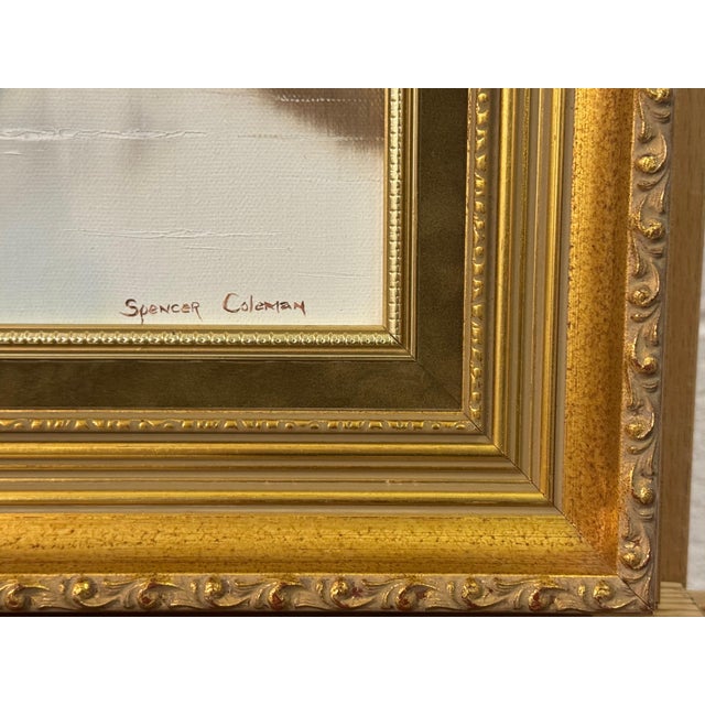 River Bridge with Figures in English Countryside by 20th Century British Artist Circa 1995 For Sale - Image 6 of 17