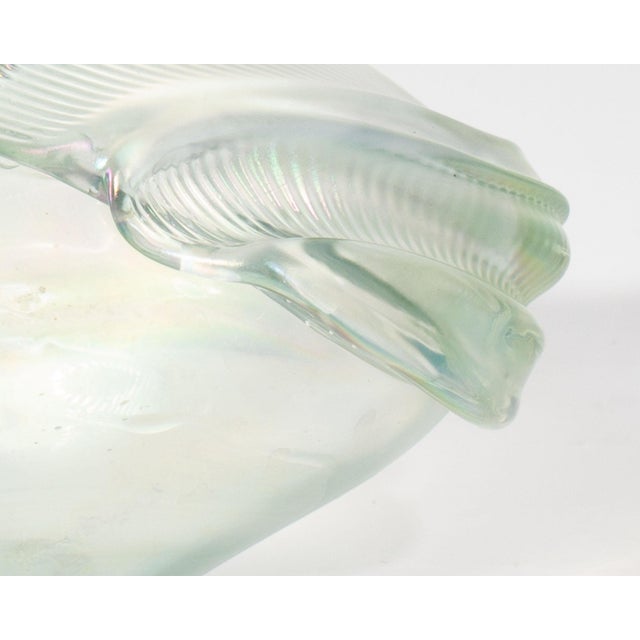1980s 1981 Art Glass Vase by Frederick Warren For Sale - Image 5 of 8