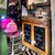Bistrot De Paris Bar Cabinet in Cherry Wood, Zinc and Gilt Brass from Roche Bobois, France, 1980s For Sale - Image 3 of 18