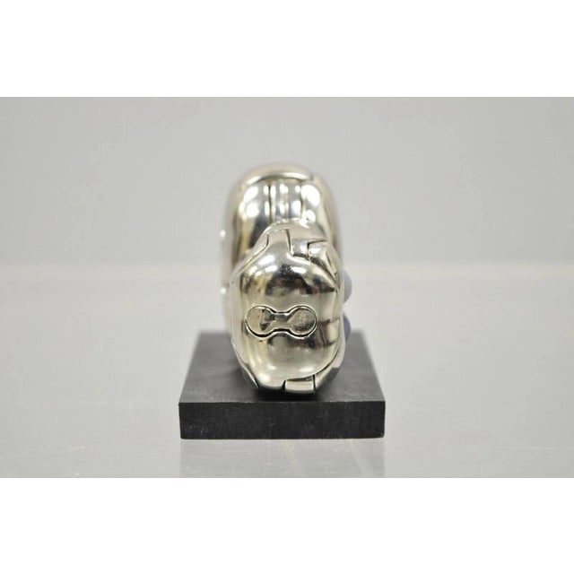 Mid 20th Century Miguel Berrocal La Mini Zoraida Nickel Plated Puzzle Sculpture Box and Book For Sale - Image 11 of 12