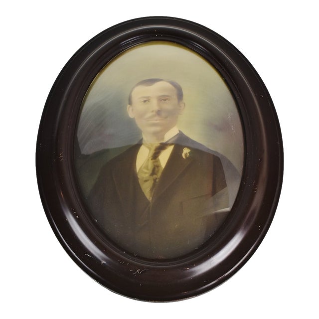 Vintage Convex Glass Picture Frame Chairish