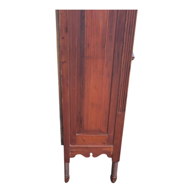 19th C American Grain Painted Rosewood Cabinet Antique Storage Cupboard For Sale - Image 16 of 18