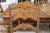 Late 20th Century Vintage Pine Rectangular Farmhouse Extension Dining Set of 7 For Sale - Image 4 of 10