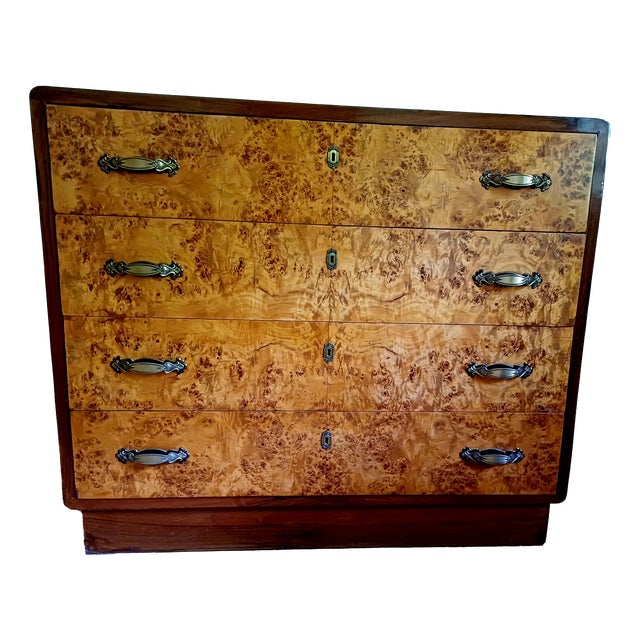 Vintage Italian Chest of Drawers in Birch from Atelier Borsani Varedo, 1936 For Sale