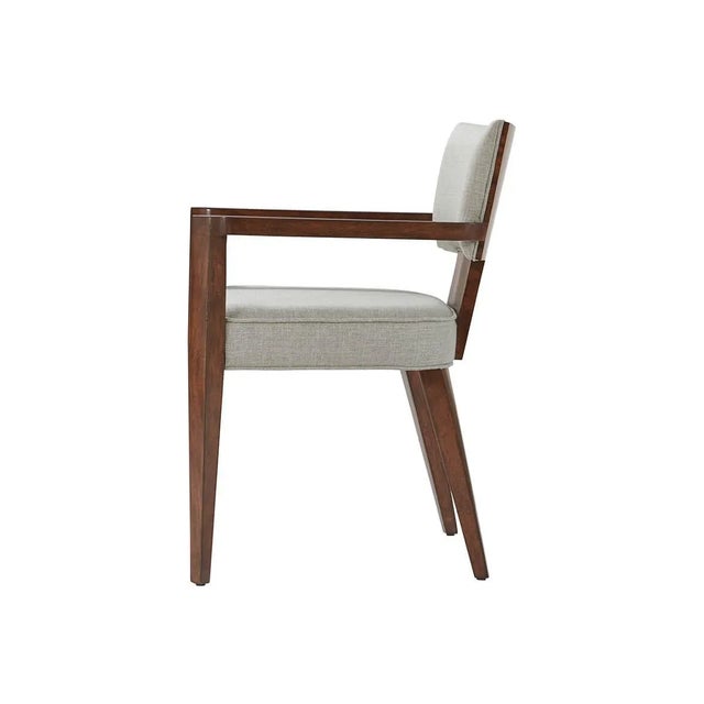 Wood Art Deco Style Walnut and Mahogany Armchairs- Set of 2 For Sale - Image 7 of 7