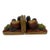 Vintage Mid-Century Modern Hand-Carved Fruit Bookends - A Pair For Sale