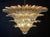 Palmette Ceiling Light in Amber and Trasparent Glasses, 1990 For Sale - Image 9 of 18
