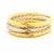 Gold Circa 1980 Italian 18k Two-Tone Gold Torsade Bangle Bracelet Set For Sale - Image 8 of 13