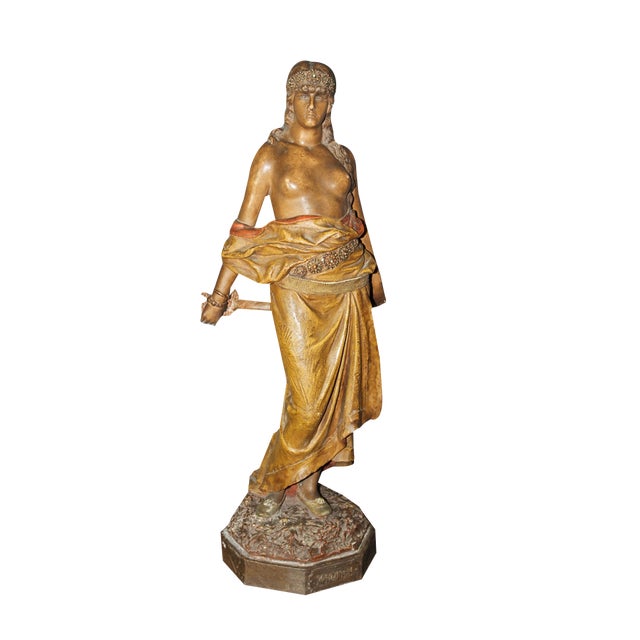 Judith Figure in Terracotta from Goldscheider, 1900 For Sale