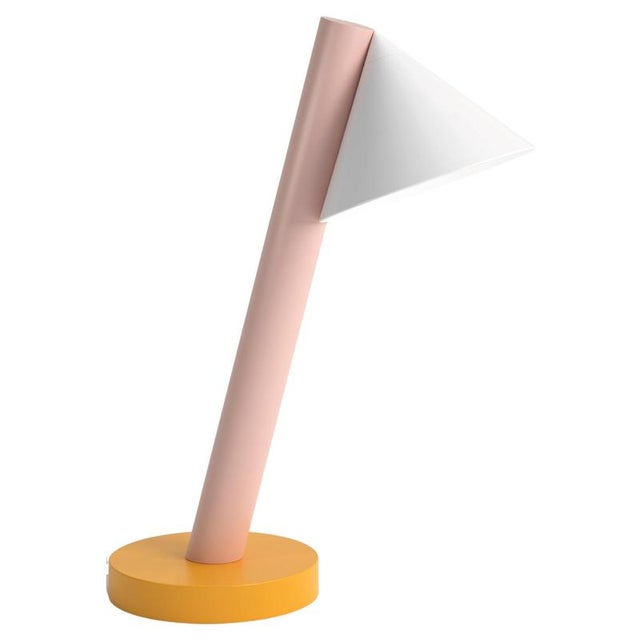 Orange and Pink Tube with Globes and Cones Desk Light by Atelier Areti For Sale - Image 6 of 6