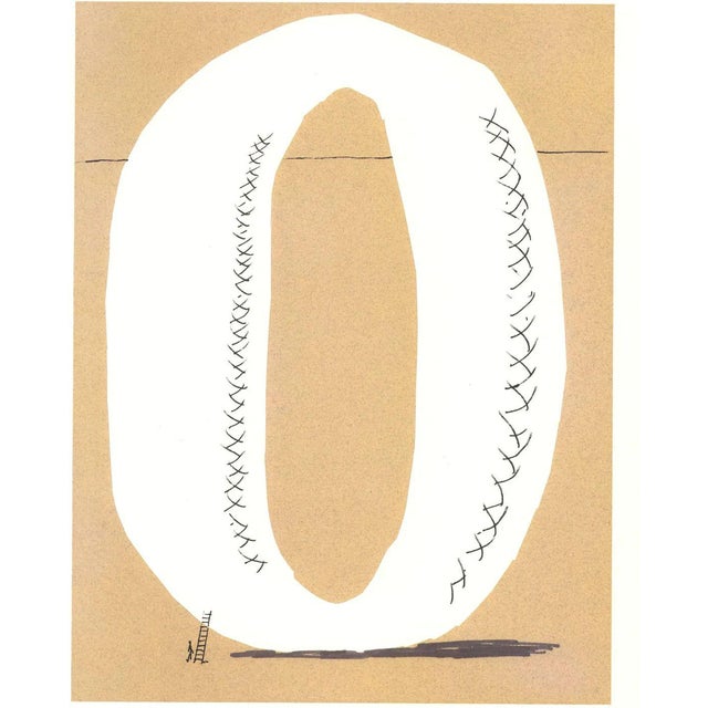 David Hockney, O from Hockneys Alphabet, Lithograph For Sale