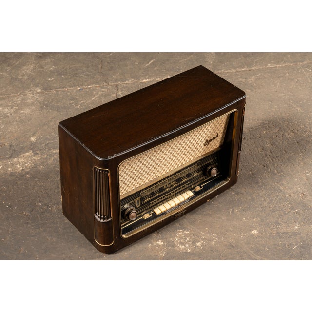 Mid-Century Modern C. 1950 Working Telefunken Opus 7 Hi-Fi Tube Radio For Sale - Image 3 of 18