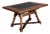 Antique Extendable Slate Table in Walnut, 1930 For Sale
