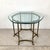 1970s Neoclassical Brass and Octagonal Glass Accent Side Table in the Style of La Barge For Sale - Image 11 of 16