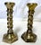 1970's William Adams 7" High Brass Plated Barley Twist Candlesticks Made in India- a Pair For Sale In West Palm - Image 6 of 10