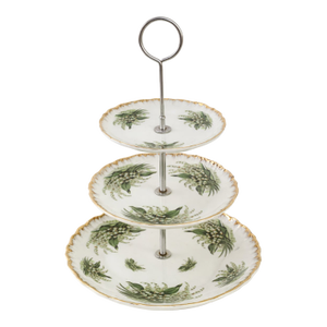 Vintage Lily of the Valley 3-Tier Porcelain Tidbit Tray