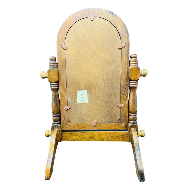 Late 20th Century Miniature Tabletop “Full Length” Mirror For Sale - Image 4 of 8