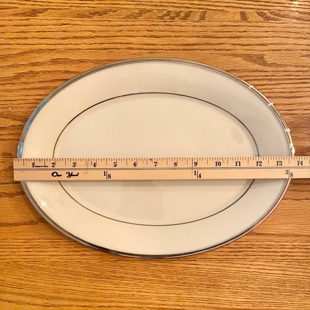 Ceramic Lenox Solitaire Platters- a Pair For Sale - Image 7 of 11