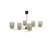 Vintage French Pendant Light in Brass and Glass, 1960s For Sale - Image 6 of 12